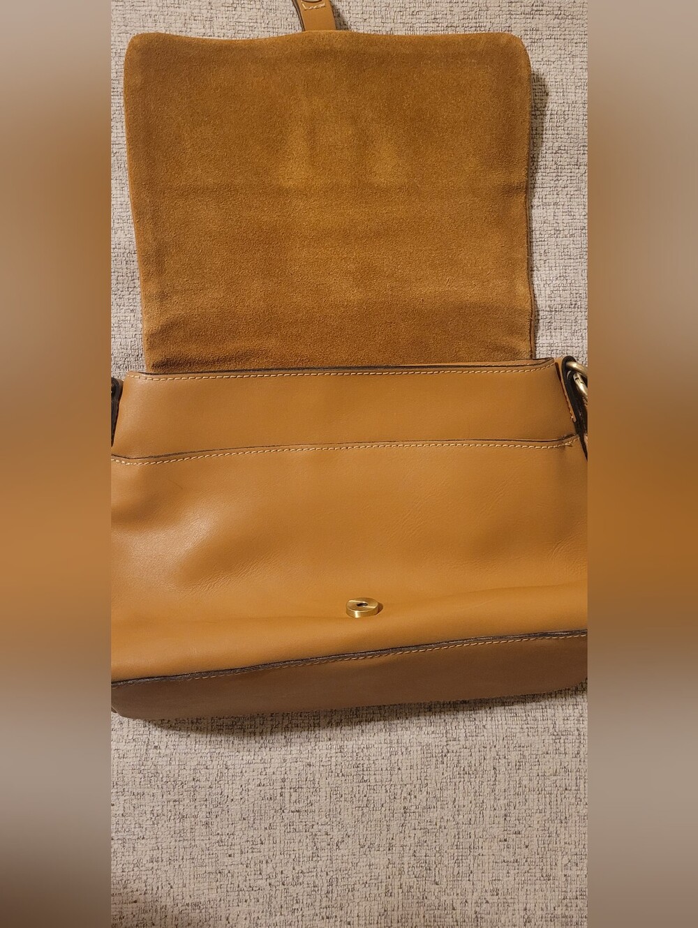 Patricia Nash Caramel Tan Leather Crossbody w Coin Pouch NWOT & Dustbag - Picture 8 of 13